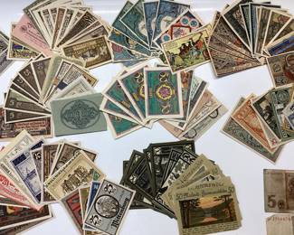 GERMAN CURRENCY PAPER AND COINS PERFECT FOR COLLECTORS