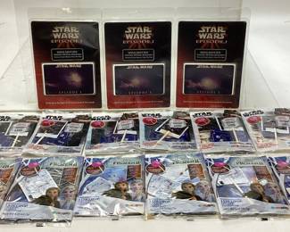 STAR WARS MINI MOVIES EPISODE 1 MOTION CARDS, STAR WARS & FROZEN LOLLIPOP PACKAGES