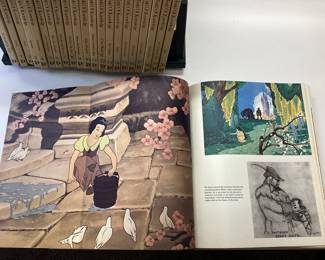  CHRISTOPHER FINCH ( THE ART OF WALT DISNEY) BOOK AND SET OF DISNEYâ€™S WONDERFUL WORLD OF KNOWLEDGE ENCYCLOPEDIA