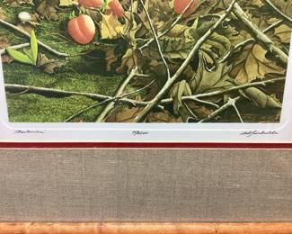 BOB TIMBERLAKE SIGNED #949/1000 STRAWBERRIES FRAMED PRINT 26in by 20in NO SHIPPING PICKUP ONLY