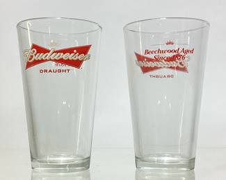  24) BUDWEISER PINT GLASSES