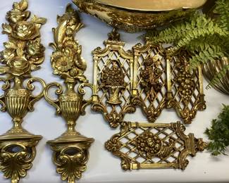 MCM HOME INTERIORS WALL SCONCES 11 TOTAL