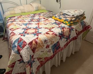 BED IS FOR SALE. QUILTS SHOWN ARE NOT FOR SALE. 