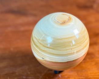 This lot features a stunning polished sphere specimen with a 12.5” circumference. 

