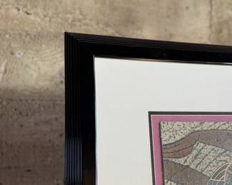 Proceeds from this lot will be donated to non-profit Santiam Hospital and Clinics Foundation in Marion County, Oregon. "Flight", a limited edition artist proof serigraph by listed Chinese artist, Tie-Feng Jiang circa 1986. Edition 29/50, Jiang (1938-2018) is a known listed artist and a founder of the Yunnan School of Painting. This piece measures in frame, 43” H x 43” W. The mission of the Foundation is to invest in Santiam Hospital and Clinics, supporting the infrastructure needed for the health and well-being of our growing communities.

