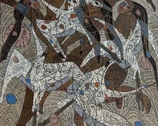 Proceeds from this lot will be donated to non-profit Santiam Hospital and Clinics Foundation in Marion County, Oregon. "Flight", a limited edition artist proof serigraph by listed Chinese artist, Tie-Feng Jiang circa 1986. Edition 29/50, Jiang (1938-2018) is a known listed artist and a founder of the Yunnan School of Painting. This piece measures in frame, 43” H x 43” W. The mission of the Foundation is to invest in Santiam Hospital and Clinics, supporting the infrastructure needed for the health and well-being of our growing communities.

