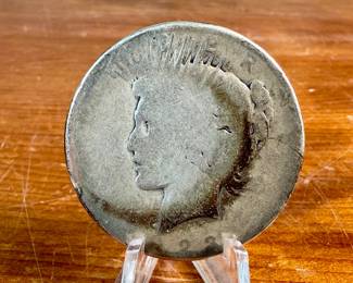 This lot features a 1923 Peace dollar.


