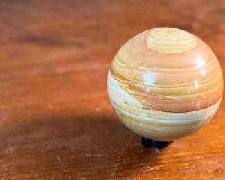 This lot features a stunning polished sphere specimen with a 12.5” circumference. 

