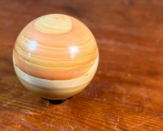This lot features a stunning polished sphere specimen with a 12.5” circumference. 

