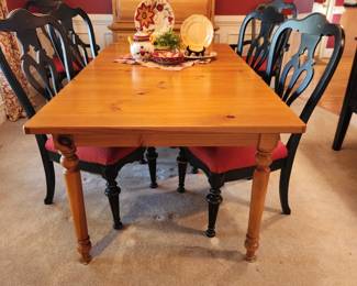 Knotty Pine Dining Table