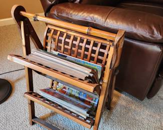 Unique Bamboo Magazine Rack
