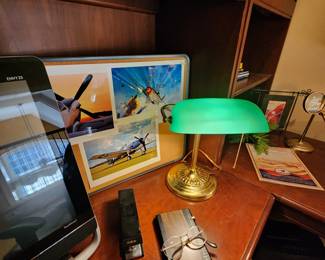 Vintage Banker Lamp