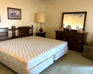 Ehtan Allen dresser. King size bed