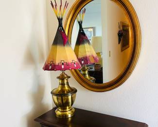 Tee Pee lamp shade