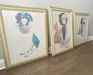 Vtg Artwork by Christine Rosamond ~ check following pics for pricing and dimensions >