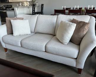 England for Lazy Boy sofa + Pillows, 41"D x 84"L x 33"H, $595