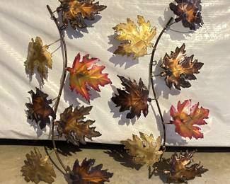 Fall color tone leaf wall art, 19.5"H x 10"W,  $15 each