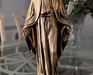 Virgin Mary Golden Music box, 12"H,  was $20, NOW $15