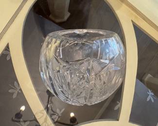 Small cut crystal bowl / ashtray,  4",  was $15, NOW $12