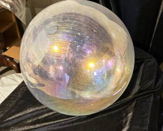 Large Iridescent garden gazing ball, 14"D,  $20