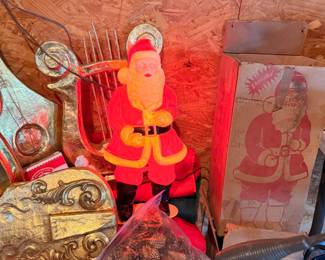 Vintage Lighted Santa