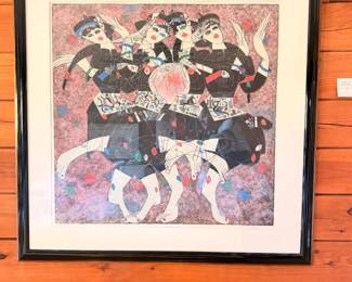 Fine art by Jiang Tiefeng, Moonlight Dance, 1986