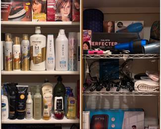 Collection of hair and beauty products including brands like: Pantene, Aveeno, Olay, Redken, Aveda, Biolage and Calista