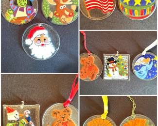 Collection of Peggy Karr ornaments 