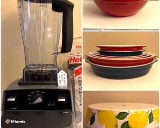 Vitamix, Emilie Henry cookware and a lemon cake stand 
