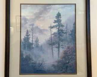 Framed/Matted "Misty Gold" Print by Lee Roberson (#91/1000)