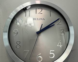 Bulova Winston Metal Wall Clock