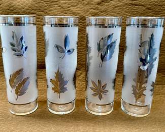 Libbey "Silver Foliage" or "Silver Leaf" Tom Collins/Highball Glasses