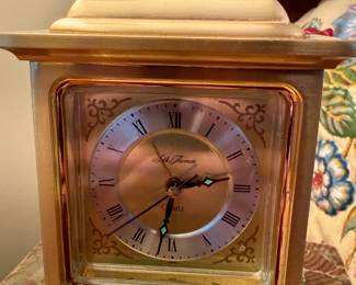 Vintage Seth Thomas Quartz Carriage Alarm Clock