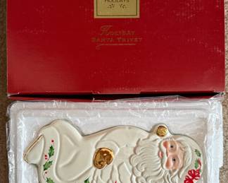 Lenox "Holiday" Santa Collection Trivet