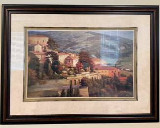 Framed/Matted Print of the Tuscan Landscape