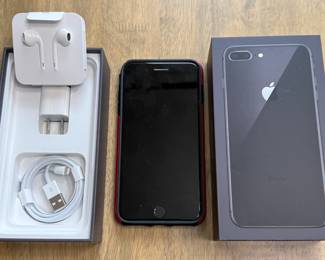 Apple iPhone 8 Plus in Space Gray with Original Box and Accessories