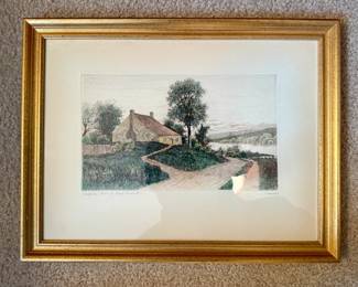 Framed Art "Wakefield Birthplace of George Washington"