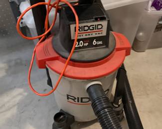 Ridgid 6-Gallon, 2.0 HP Motor, Wet/Dry Shop Vac