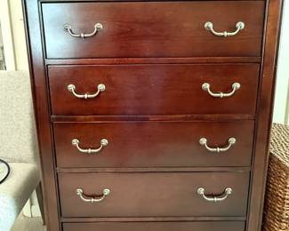 Five Drawer Tall Dresser
