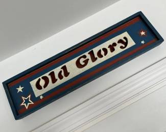 105 Old Glory Wall Plaque