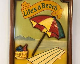 105 Lifes A Beach Vintage Replica Wall Decor