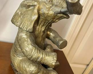 105 Elephant Ceramic Statue