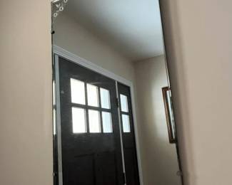 105 Vintage Etched Entry Mirror