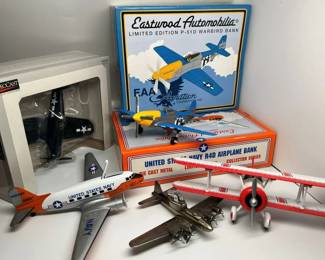105 Die Cast Airplane Banks