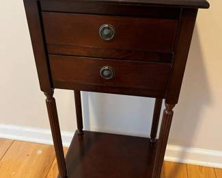 105 The Bombay Co. 2Drawer Accent Table
