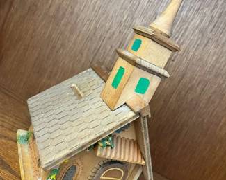 105 Vintage Anri Ave Maria Church Music Box Coin Bank