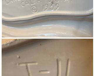 Lane Co. Van Nuys BBQ Bull and Horns Divided Serving Platter second image