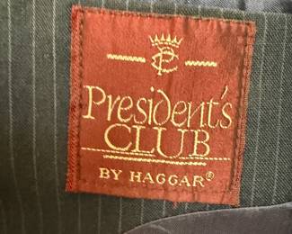 Mens Pinstripe Suit by Presidents Club by Haggar second image