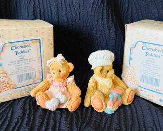 Cherished Teddies Figurines Amy and Thomas
