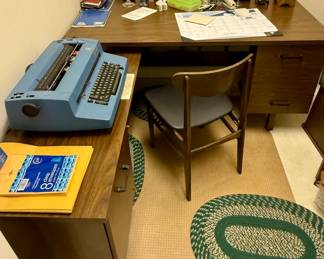 Blue IBM Correcting Selectric II Typewriter